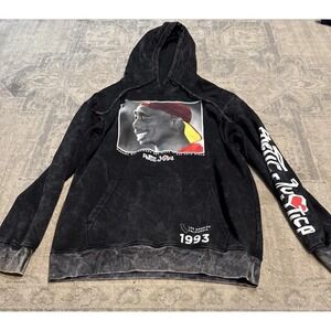 Chemistry Tupac Poetic Justice  Movie Hoodie Pullover Sz Large Black Pullover